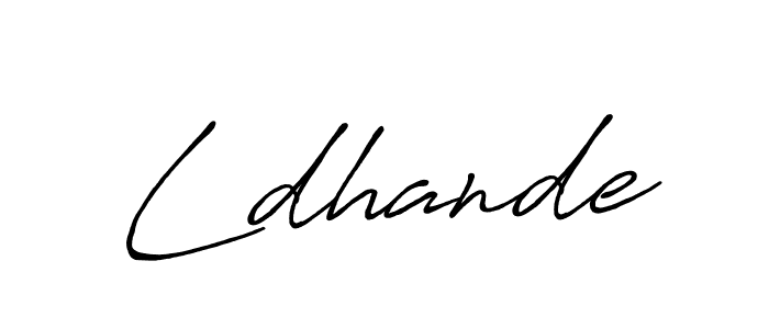 Best and Professional Signature Style for Ldhande. Antro_Vectra_Bolder Best Signature Style Collection. Ldhande signature style 7 images and pictures png