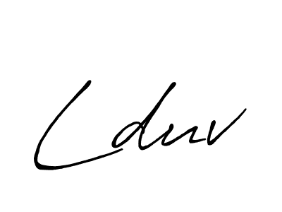 How to make Lduv name signature. Use Antro_Vectra_Bolder style for creating short signs online. This is the latest handwritten sign. Lduv signature style 7 images and pictures png