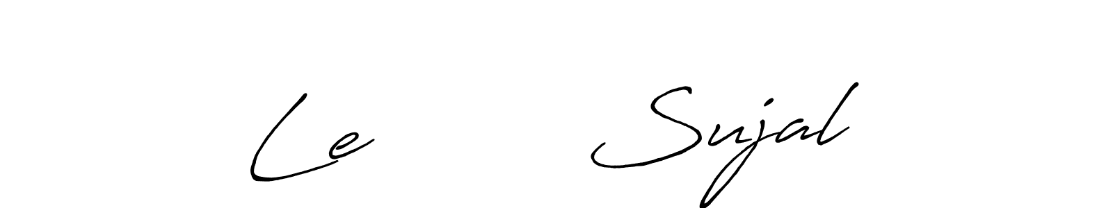 Make a beautiful signature design for name Le         Sujal. Use this online signature maker to create a handwritten signature for free. Le         Sujal signature style 7 images and pictures png