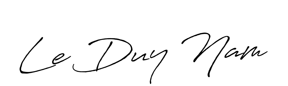 Make a short Le Duy Nam signature style. Manage your documents anywhere anytime using Antro_Vectra_Bolder. Create and add eSignatures, submit forms, share and send files easily. Le Duy Nam signature style 7 images and pictures png