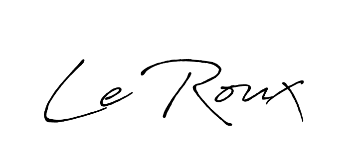 Use a signature maker to create a handwritten signature online. With this signature software, you can design (Antro_Vectra_Bolder) your own signature for name Le Roux. Le Roux signature style 7 images and pictures png