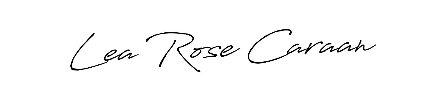 Design your own signature with our free online signature maker. With this signature software, you can create a handwritten (Antro_Vectra_Bolder) signature for name Lea Rose Caraan. Lea Rose Caraan signature style 7 images and pictures png