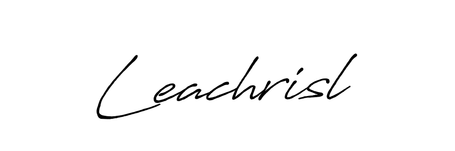 How to make Leachrisl name signature. Use Antro_Vectra_Bolder style for creating short signs online. This is the latest handwritten sign. Leachrisl signature style 7 images and pictures png