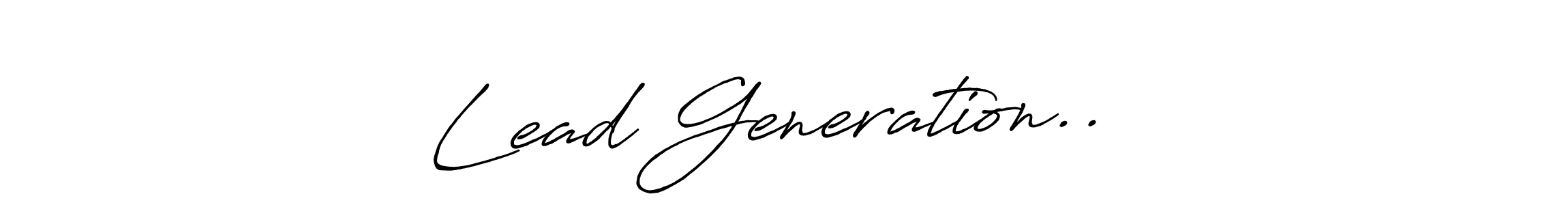 Use a signature maker to create a handwritten signature online. With this signature software, you can design (Antro_Vectra_Bolder) your own signature for name Lead Generation..✍️. Lead Generation..✍️ signature style 7 images and pictures png