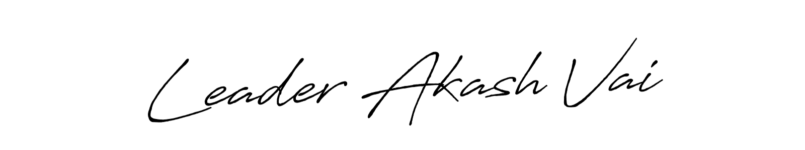 You can use this online signature creator to create a handwritten signature for the name Leader Akash Vai. This is the best online autograph maker. Leader Akash Vai signature style 7 images and pictures png