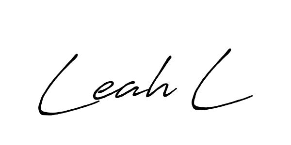 It looks lik you need a new signature style for name Leah L. Design unique handwritten (Antro_Vectra_Bolder) signature with our free signature maker in just a few clicks. Leah L signature style 7 images and pictures png