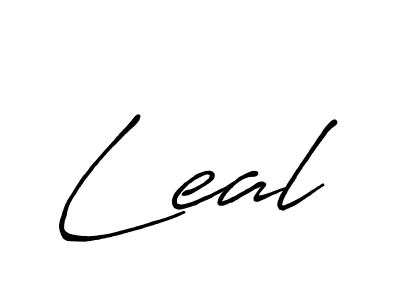 How to make Leal name signature. Use Antro_Vectra_Bolder style for creating short signs online. This is the latest handwritten sign. Leal signature style 7 images and pictures png