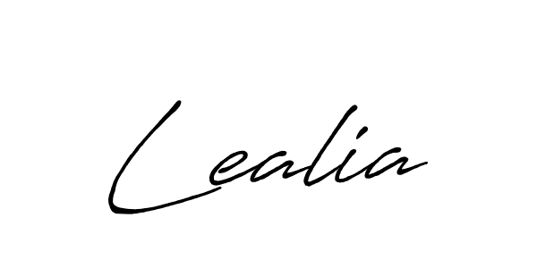 How to make Lealia signature? Antro_Vectra_Bolder is a professional autograph style. Create handwritten signature for Lealia name. Lealia signature style 7 images and pictures png