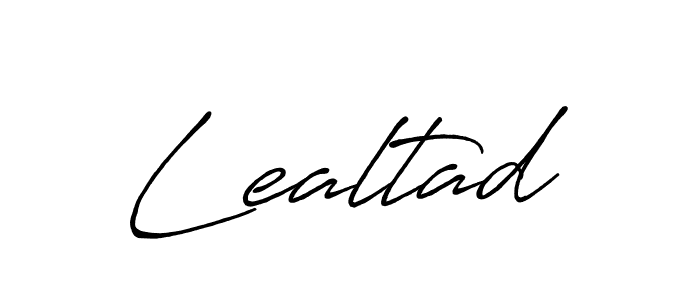 if you are searching for the best signature style for your name Lealtad. so please give up your signature search. here we have designed multiple signature styles  using Antro_Vectra_Bolder. Lealtad signature style 7 images and pictures png