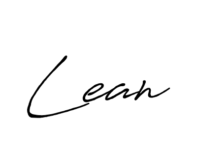 Make a beautiful signature design for name Lean. With this signature (Antro_Vectra_Bolder) style, you can create a handwritten signature for free. Lean signature style 7 images and pictures png