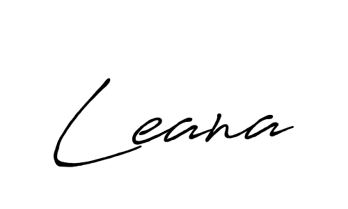 Design your own signature with our free online signature maker. With this signature software, you can create a handwritten (Antro_Vectra_Bolder) signature for name Leana. Leana signature style 7 images and pictures png