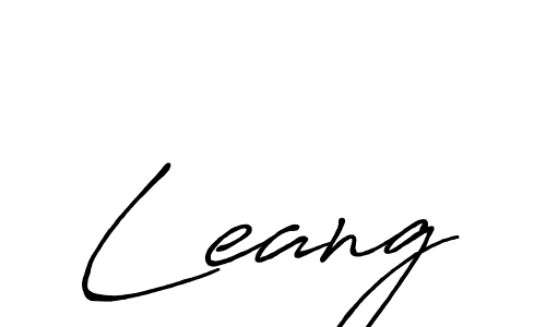 How to make Leang name signature. Use Antro_Vectra_Bolder style for creating short signs online. This is the latest handwritten sign. Leang signature style 7 images and pictures png
