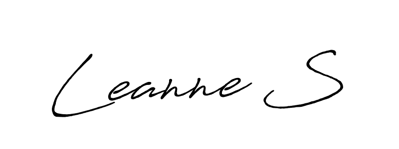 Design your own signature with our free online signature maker. With this signature software, you can create a handwritten (Antro_Vectra_Bolder) signature for name Leanne S. Leanne S signature style 7 images and pictures png