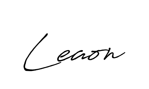 Also we have Leaon name is the best signature style. Create professional handwritten signature collection using Antro_Vectra_Bolder autograph style. Leaon signature style 7 images and pictures png