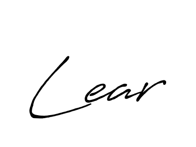 Use a signature maker to create a handwritten signature online. With this signature software, you can design (Antro_Vectra_Bolder) your own signature for name Lear. Lear signature style 7 images and pictures png