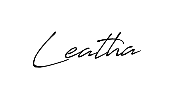 Make a short Leatha signature style. Manage your documents anywhere anytime using Antro_Vectra_Bolder. Create and add eSignatures, submit forms, share and send files easily. Leatha signature style 7 images and pictures png
