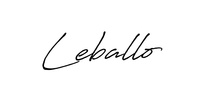 The best way (Antro_Vectra_Bolder) to make a short signature is to pick only two or three words in your name. The name Leballo include a total of six letters. For converting this name. Leballo signature style 7 images and pictures png