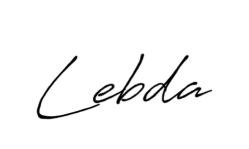 It looks lik you need a new signature style for name Lebda. Design unique handwritten (Antro_Vectra_Bolder) signature with our free signature maker in just a few clicks. Lebda signature style 7 images and pictures png