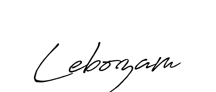 Once you've used our free online signature maker to create your best signature Antro_Vectra_Bolder style, it's time to enjoy all of the benefits that Lebozam name signing documents. Lebozam signature style 7 images and pictures png