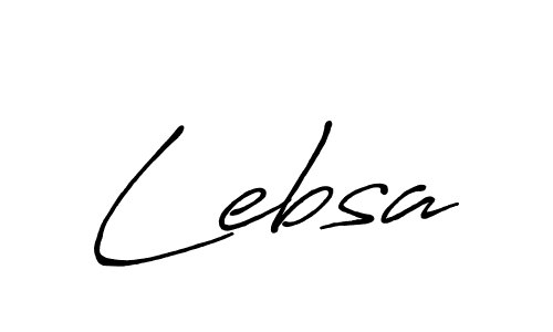 Lebsa stylish signature style. Best Handwritten Sign (Antro_Vectra_Bolder) for my name. Handwritten Signature Collection Ideas for my name Lebsa. Lebsa signature style 7 images and pictures png