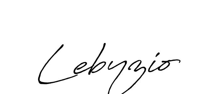 Antro_Vectra_Bolder is a professional signature style that is perfect for those who want to add a touch of class to their signature. It is also a great choice for those who want to make their signature more unique. Get Lebyzio name to fancy signature for free. Lebyzio signature style 7 images and pictures png