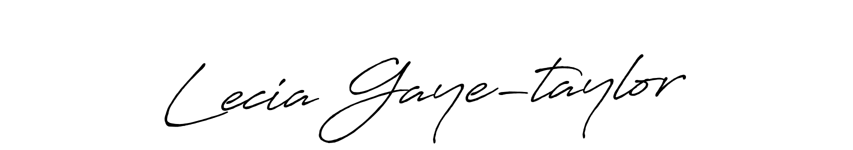 Create a beautiful signature design for name Lecia Gaye-taylor. With this signature (Antro_Vectra_Bolder) fonts, you can make a handwritten signature for free. Lecia Gaye-taylor signature style 7 images and pictures png