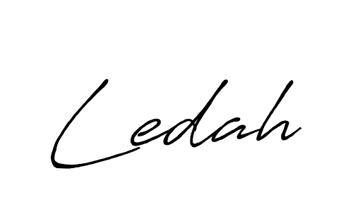 Design your own signature with our free online signature maker. With this signature software, you can create a handwritten (Antro_Vectra_Bolder) signature for name Ledah. Ledah signature style 7 images and pictures png