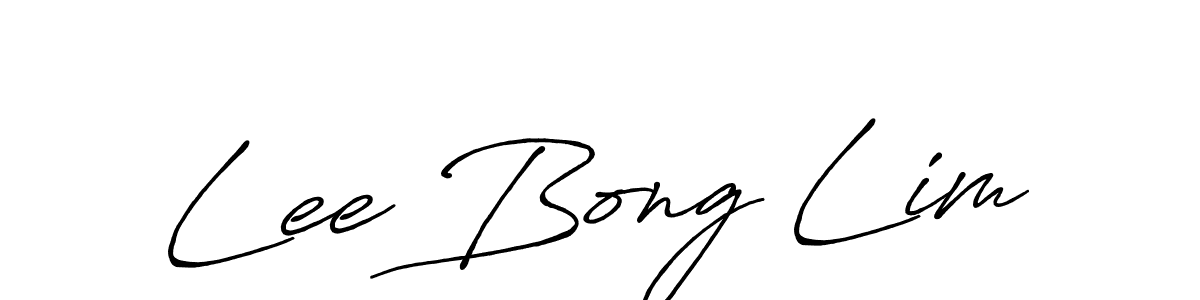 Design your own signature with our free online signature maker. With this signature software, you can create a handwritten (Antro_Vectra_Bolder) signature for name Lee Bong Lim. Lee Bong Lim signature style 7 images and pictures png