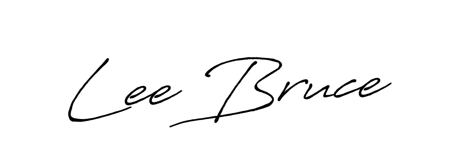 Lee Bruce stylish signature style. Best Handwritten Sign (Antro_Vectra_Bolder) for my name. Handwritten Signature Collection Ideas for my name Lee Bruce. Lee Bruce signature style 7 images and pictures png
