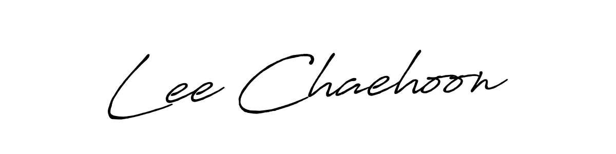 Lee Chaehoon stylish signature style. Best Handwritten Sign (Antro_Vectra_Bolder) for my name. Handwritten Signature Collection Ideas for my name Lee Chaehoon. Lee Chaehoon signature style 7 images and pictures png