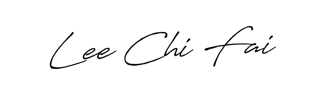 How to make Lee Chi Fai name signature. Use Antro_Vectra_Bolder style for creating short signs online. This is the latest handwritten sign. Lee Chi Fai signature style 7 images and pictures png