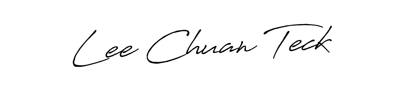 Use a signature maker to create a handwritten signature online. With this signature software, you can design (Antro_Vectra_Bolder) your own signature for name Lee Chuan Teck. Lee Chuan Teck signature style 7 images and pictures png