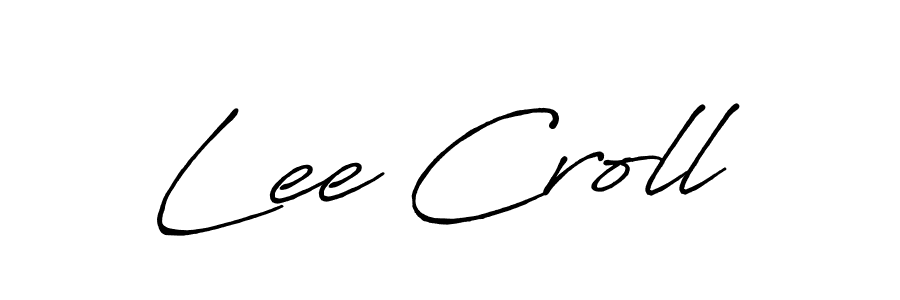 You should practise on your own different ways (Antro_Vectra_Bolder) to write your name (Lee Croll) in signature. don't let someone else do it for you. Lee Croll signature style 7 images and pictures png