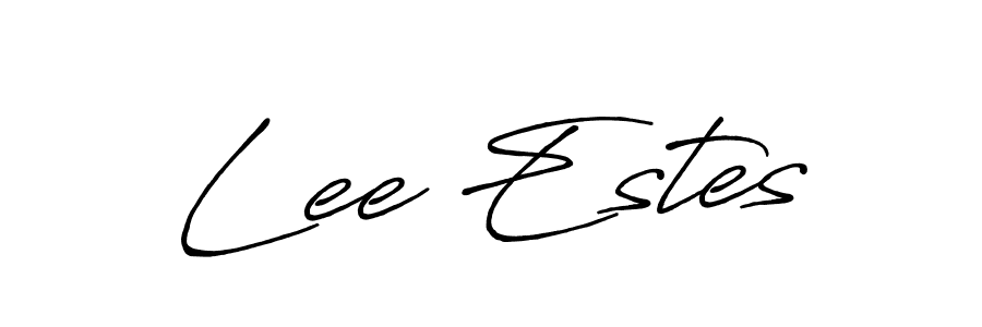 Make a beautiful signature design for name Lee Estes. With this signature (Antro_Vectra_Bolder) style, you can create a handwritten signature for free. Lee Estes signature style 7 images and pictures png