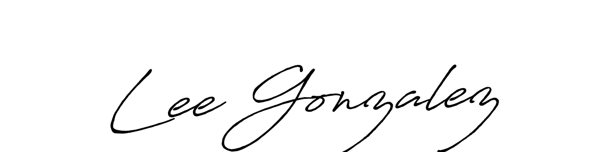 Antro_Vectra_Bolder is a professional signature style that is perfect for those who want to add a touch of class to their signature. It is also a great choice for those who want to make their signature more unique. Get Lee Gonzalez name to fancy signature for free. Lee Gonzalez signature style 7 images and pictures png