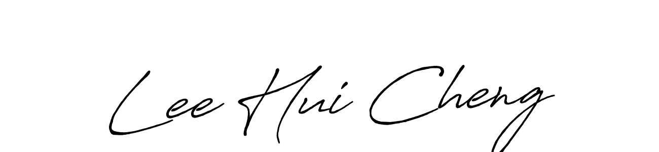 Lee Hui Cheng stylish signature style. Best Handwritten Sign (Antro_Vectra_Bolder) for my name. Handwritten Signature Collection Ideas for my name Lee Hui Cheng. Lee Hui Cheng signature style 7 images and pictures png