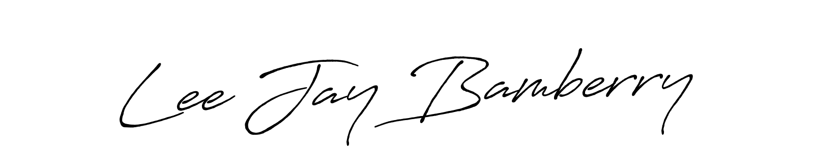 Create a beautiful signature design for name Lee Jay Bamberry. With this signature (Antro_Vectra_Bolder) fonts, you can make a handwritten signature for free. Lee Jay Bamberry signature style 7 images and pictures png