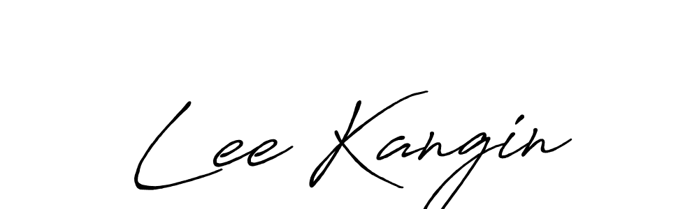 The best way (Antro_Vectra_Bolder) to make a short signature is to pick only two or three words in your name. The name Lee Kangin include a total of six letters. For converting this name. Lee Kangin signature style 7 images and pictures png