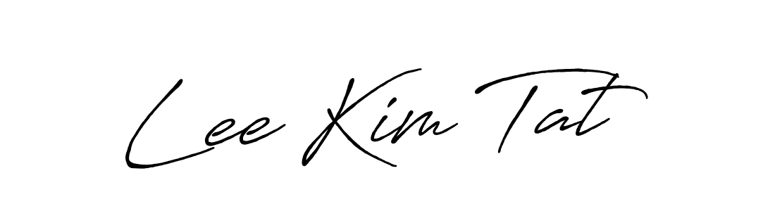 You should practise on your own different ways (Antro_Vectra_Bolder) to write your name (Lee Kim Tat) in signature. don't let someone else do it for you. Lee Kim Tat signature style 7 images and pictures png