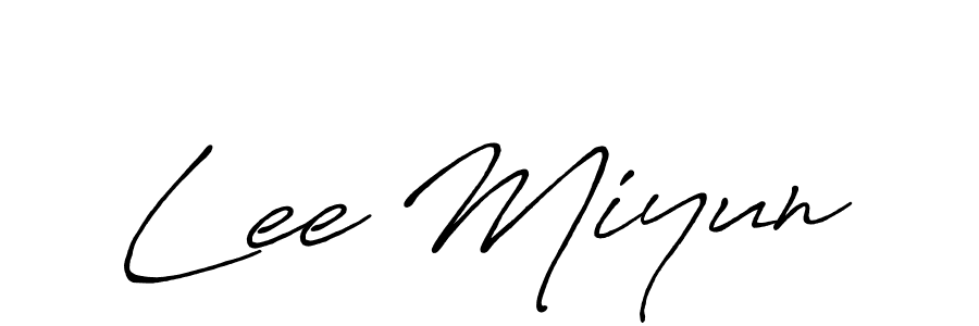 Also we have Lee Miyun name is the best signature style. Create professional handwritten signature collection using Antro_Vectra_Bolder autograph style. Lee Miyun signature style 7 images and pictures png