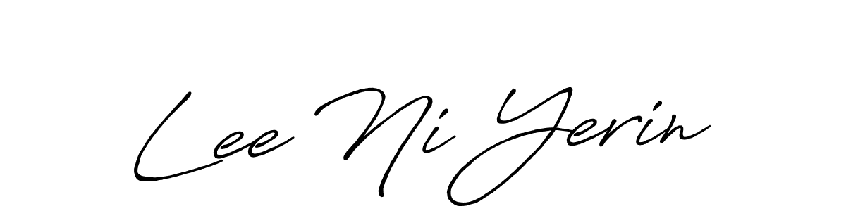 How to make Lee Ni Yerin signature? Antro_Vectra_Bolder is a professional autograph style. Create handwritten signature for Lee Ni Yerin name. Lee Ni Yerin signature style 7 images and pictures png