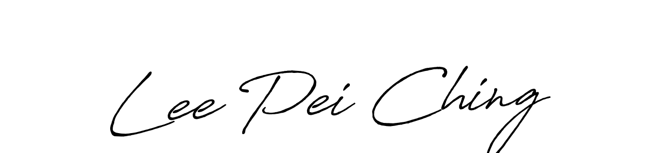 Design your own signature with our free online signature maker. With this signature software, you can create a handwritten (Antro_Vectra_Bolder) signature for name Lee Pei Ching. Lee Pei Ching signature style 7 images and pictures png