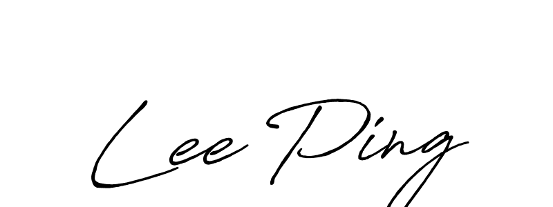 Also we have Lee Ping name is the best signature style. Create professional handwritten signature collection using Antro_Vectra_Bolder autograph style. Lee Ping signature style 7 images and pictures png