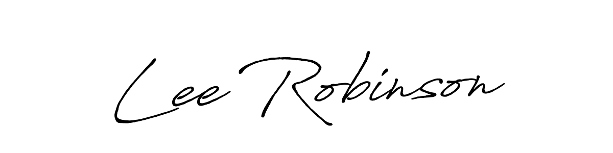 Make a beautiful signature design for name Lee Robinson. With this signature (Antro_Vectra_Bolder) style, you can create a handwritten signature for free. Lee Robinson signature style 7 images and pictures png