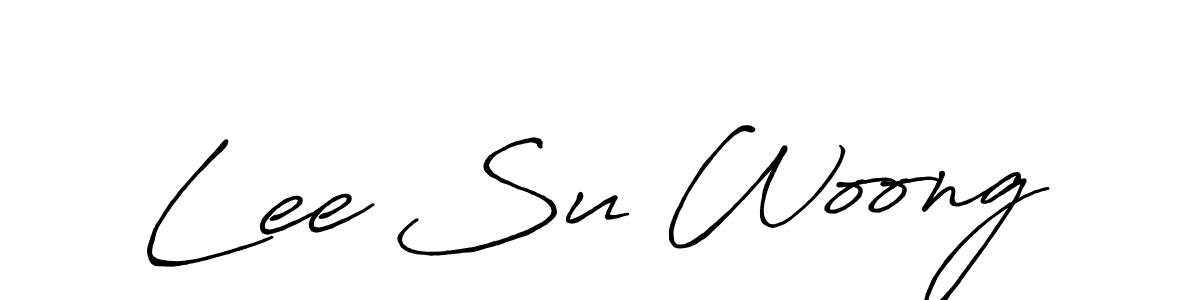 The best way (Antro_Vectra_Bolder) to make a short signature is to pick only two or three words in your name. The name Lee Su Woong include a total of six letters. For converting this name. Lee Su Woong signature style 7 images and pictures png