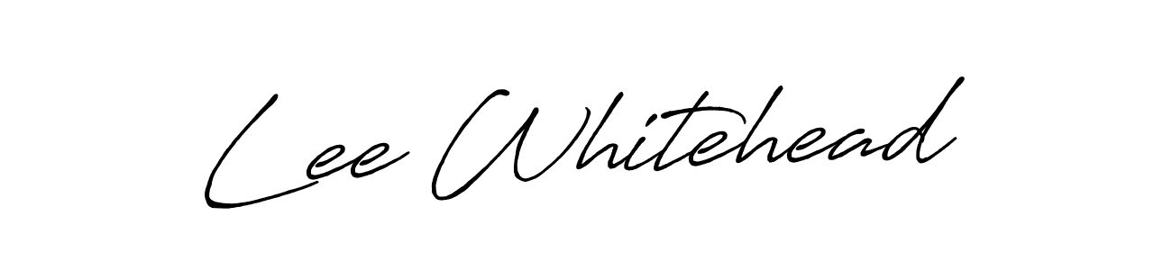 Lee Whitehead stylish signature style. Best Handwritten Sign (Antro_Vectra_Bolder) for my name. Handwritten Signature Collection Ideas for my name Lee Whitehead. Lee Whitehead signature style 7 images and pictures png