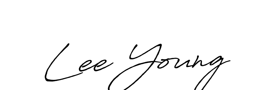 Similarly Antro_Vectra_Bolder is the best handwritten signature design. Signature creator online .You can use it as an online autograph creator for name Lee Young. Lee Young signature style 7 images and pictures png