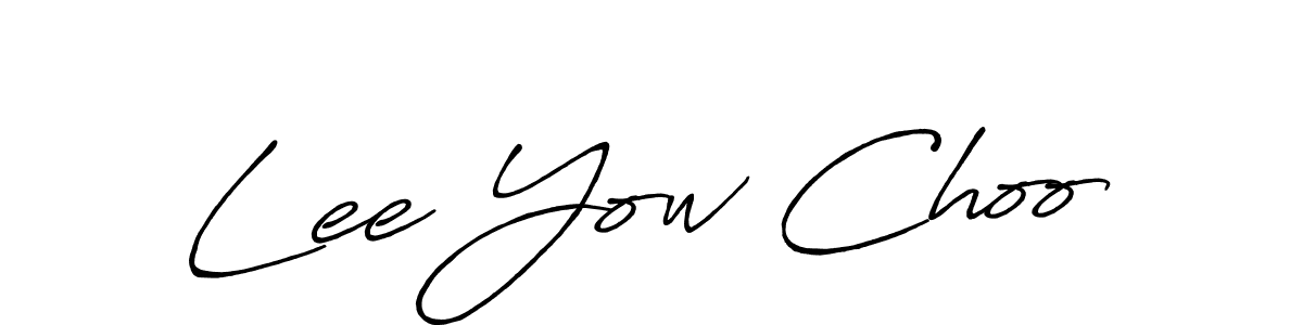 Best and Professional Signature Style for Lee Yow Choo. Antro_Vectra_Bolder Best Signature Style Collection. Lee Yow Choo signature style 7 images and pictures png