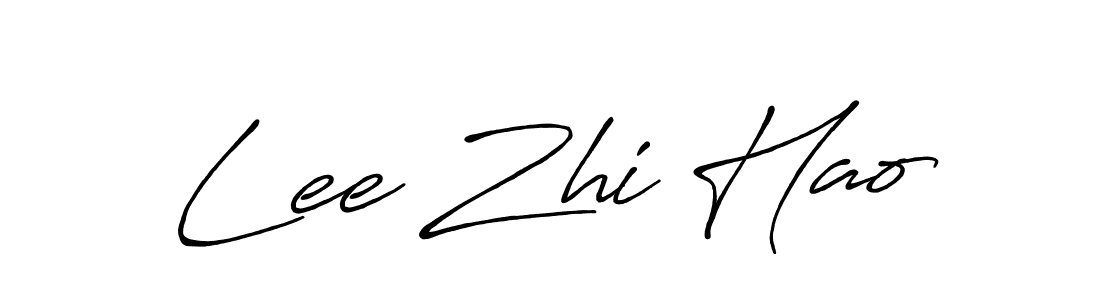 Also we have Lee Zhi Hao name is the best signature style. Create professional handwritten signature collection using Antro_Vectra_Bolder autograph style. Lee Zhi Hao signature style 7 images and pictures png