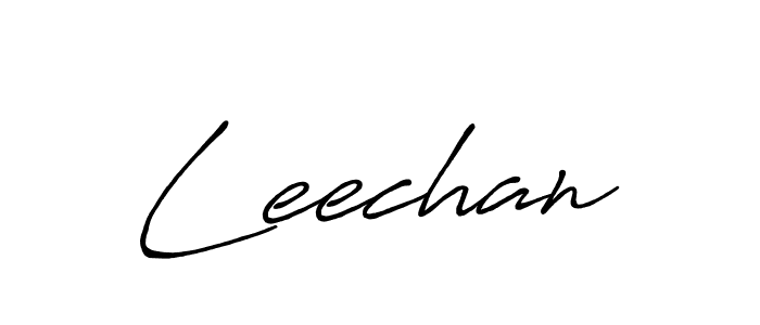 Design your own signature with our free online signature maker. With this signature software, you can create a handwritten (Antro_Vectra_Bolder) signature for name Leechan. Leechan signature style 7 images and pictures png